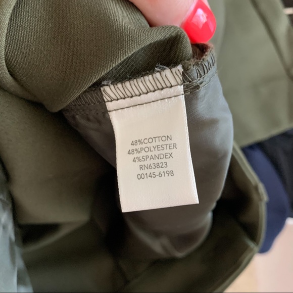 Christopher & Banks Short Army Green Slack Pant 14 - Picture 7 of 7